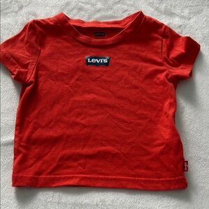 Levi's Bold Red Short Sleeve Tee for Kids